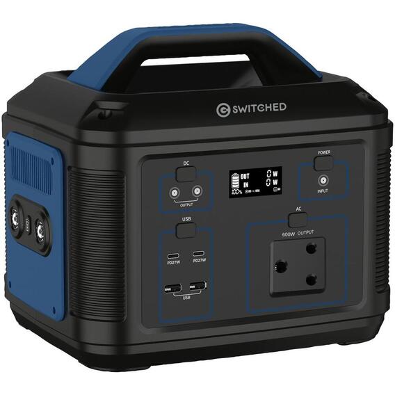 Switched 600W Professional Portable Power Station (555Wh) SWD-8903-BK