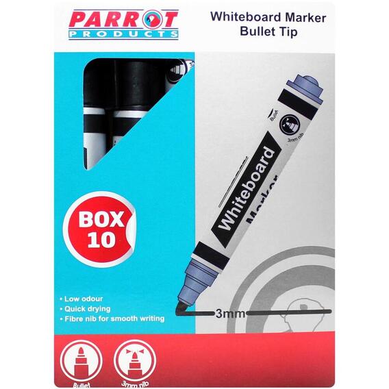 Parrot Glass Board Markers - 4 Assorted Colours
