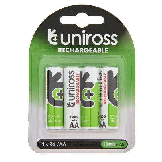 UNIROSS RECHARGEABLE BATTERY AA 2100MAH 4PACK - BRIGHTS Hardware