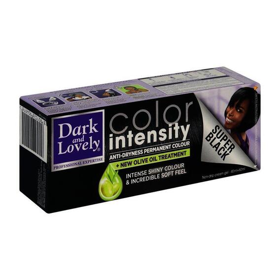 Dark & Lovely COLOR INTENSITY SUPER BLACK 1B SUPER BLACK 100, ML